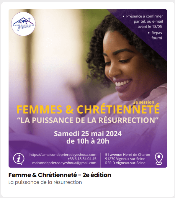 Flyer Femme & Chrétienneté du 25.05.2024