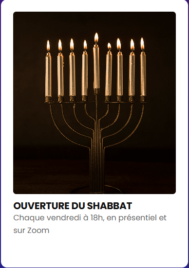 Bougeoir spécial shabbat, avec 9 bougies allumées