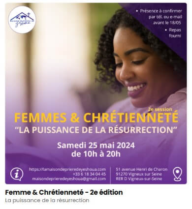 Flyer invitation Femme & Chretienté
